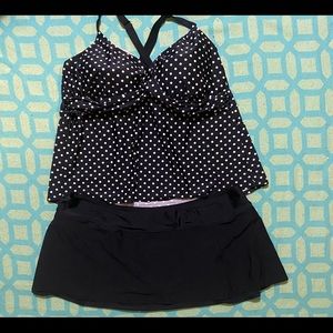 Ava & Viv plus size tankini with bonus skirt! 26W.